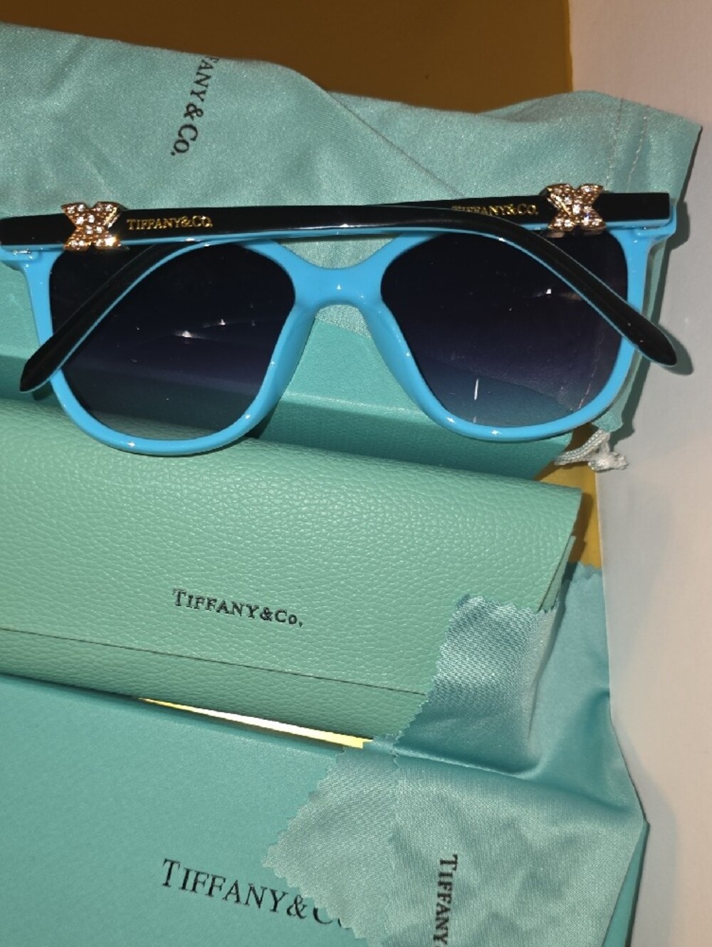 Tiffany & Co. Two-Tone Blue Cat-Eye Sunglasses